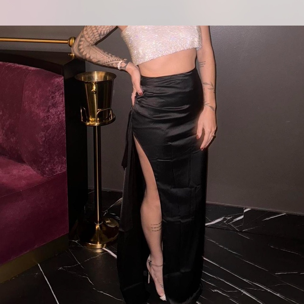 Halsey Maxi Skirt baby boo